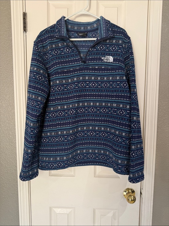 The North Face Other - The North Face Men's Tsillan 1/4 Zip Sweatshirt - Navy Fair Isle size Large